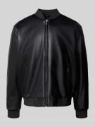 Calvin Klein Jeans Bomberjacke mit Stehkragen in Black, Größe XL