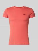 BOSS Orange Slim Fit T-Shirt aus reiner Baumwolle Modell 'ESOGO' in Ro...