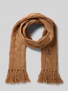 Polo Ralph Lauren Wollschal mit Fransen in Camel, Größe 1