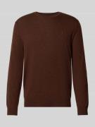Polo Ralph Lauren Strickpullover aus Merinowolle in Mittelbraun, Größe...