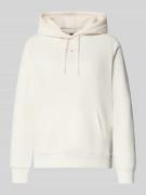 Tommy Jeans Regular Fit Hoodie aus Baumwoll-Mix in Weiss, Größe L