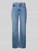 Mango Straight Leg Jeans im 5-Pocket-Design in Jeansblau, Größe 34