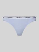 Calvin Klein Underwear String mit elastischem Logo-Bund in Blau, Größe...
