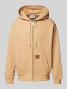 Carhartt Work In Progress Sweatjacke mit Label-Patch Modell 'ELDON' in...