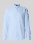 Tommy Hilfiger Regular Fit Freizeithemd aus reiner Baumwolle in Bleu, ...