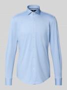 BOSS Slim Fit Businesshemd mit Haifischkragen Modell 'HANK' in Bleu, G...