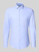 Jake*s Slim Fit Business-Hemd mit Kentkragen in Bleu, Größe 37/38