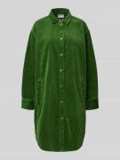 Jake*s Casual Knielanges Hemdblusenkleid aus Cord in Grass, Größe 34