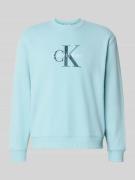 Calvin Klein Jeans Regular Fit Sweatshirt mit Logo-Print Modell 'Terry...