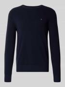 Tommy Hilfiger Regular Fit Strickpullover aus reiner Baumwolle in Mari...