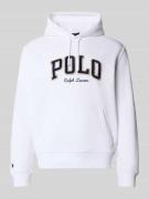 Polo Ralph Lauren Loose Fit Hoodie aus Baumwoll-Mix in Weiss, Größe L
