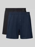 Schiesser Boxershorts mit elastischem Bund im 2er-Pack in Marine, Größ...