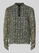 BOSS Orange Regular Fit Bluse mit Allover-Muster Modell 'C_BERODEO' in...