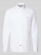 Tommy Hilfiger Regular Fit Businesshemd aus Baumwoll-Mix in Weiss, Grö...