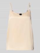 Marc Cain Relaxed Fit Top mit Spaghettiträgern in Ecru, Größe 34