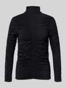 Marc Cain Longsleeve mit Raffungen in Black, Größe 34