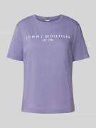 Tommy Hilfiger Regular Fit T-Shirt aus reiner Baumwolle in Lavender, G...