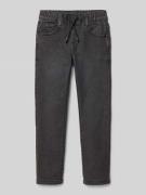 s.Oliver RED LABEL Slim Fit Jeans aus Baumwoll-Mix in Black, Größe 110