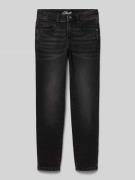 s.Oliver RED LABEL Slim Fit Jeans aus Baumwoll-Mix in Black, Größe 152
