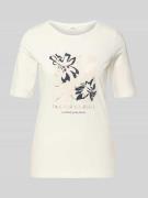 s.Oliver RED LABEL Regular Fit T-Shirt aus Baumwoll-Mix in Weiss, Größ...