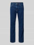 Pepe Jeans Straight Fit Jeans aus Baumwoll-Mix Modell 'CASH' in Dunkel...