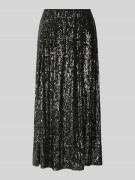 Street One Midirock mit Paillettenbesatz in Anthrazit, Größe 38