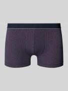 Schiesser Boxershorts mit elastischem Logo-Bund in Lila, Größe L