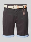 Redefined Rebel Regular Fit Shorts mit Gürtel in Flecht-Optik Modell '...