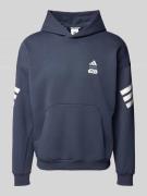 adidas Sportswear Hoodie mit Logo-Print in Anthrazit, Größe XXL