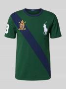 Polo Ralph Lauren T-Shirt mit Label-Stitching in Dunkelgruen, Größe L