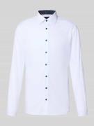 OLYMP No. Six Super Slim Fit Business-Hemd mit Kentkragen in Weiss, Gr...