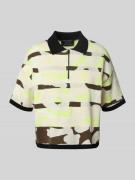 Marc Cain Strickshirt mit Umlegekragen in Khaki, Größe 34