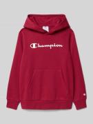 CHAMPION Hoodie mit Kapuze in Dunkelrot, Größe 128
