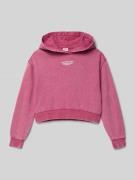 s.Oliver RED LABEL Oversized Hoodie aus Baumwoll-Mix in Fuchsia, Größe...
