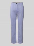 Marc Cain Slim Fit Stoffhose mit Ziernähten in Lavender, Größe 46