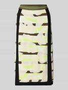 Marc Cain Midirock mit Viskose-Anteil und elastischem Bund in Khaki, G...