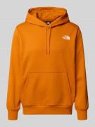 The North Face Hoodie mit Label-Print in Orange, Größe L