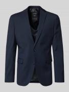s.Oliver BLACK LABEL Slim Fit Anzugsakko mit Viskose-Anteil in Dunkelb...