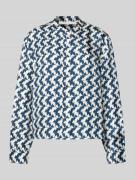 Herzensangelegenheit Hemdbluse mit Knopfleiste in Marine, Größe 34