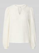 Only Relaxed Fit Blusenshirt mit Lochmuster Modell 'SANDRA' in Weiss, ...