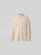 Officine Générale Freizeithemd aus reinem Lyocell in Beige, Größe L