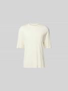 Officine Générale Regular Fit T-Shirt aus Lyocell-Mix in Offwhite, Grö...