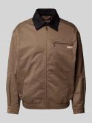 Calvin Klein Jeans Blouson mit Umlegekragen in Schlamm, Größe S