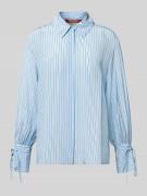 Max Mara Studio Regular Fit Hemdbluse aus reiner Seide in Hellblau, Gr...