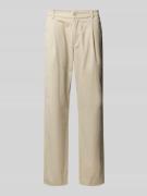 Replay Tapered Fit Chino mit Bundfalten Modell 'ADHANN' in Beige, Größ...