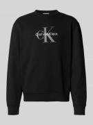 Calvin Klein Jeans Regular Fit Sweatshirt mit Logo-Print Modell 'Terry...