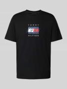 Tommy Hilfiger Regular Fit T-Shirt aus reiner Baumwolle in Black, Größ...