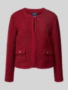 JOOP! Blazer mit Bouclé-Optik Modell 'Joella' in Dunkelrot, Größe 36