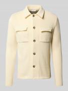 Manuel Ritz Hemdjacke mit Knopfleiste in Weiss, Größe L
