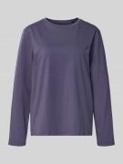 Schiesser Longsleeve mit Rundhalsausschnitt in Blau, Größe 36